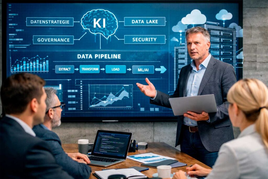 Dateninfrastruktur für KI-Einsatz